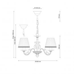 Подвесная люстра Lucia Tucci Oria 144.5 White  - 2 купить